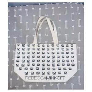 Rebecca Minkoff Canvas Tote with Black Stud Print